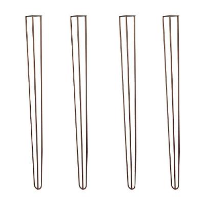 Kit 4 Pés para Móvel G41 Hairpin Legs Metal 90cm Bronze Gran Belo