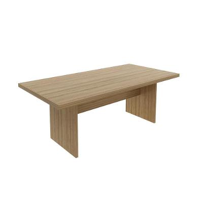 Mesa de Reunião para Escritório ME4119 Office MDP 200cm Amêndoa Gran Belo