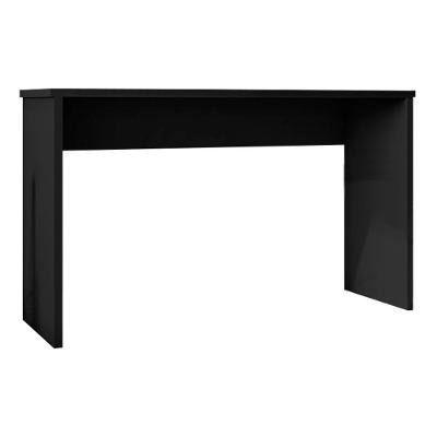 Mesa para Escritório Home Office Emma G47 sem Gaveta MDP 127cm Preto Gran Belo