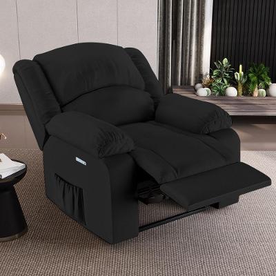 Poltrona do Papai Madrid G23 Elétrica com Massagem Usb Pu Preto Bivolt Gran Belo