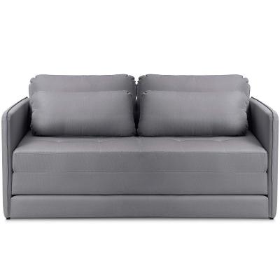 Poltrona Cama Casal Zora K01 Retrátil 2 Lugares Linho Soft Grafite Lyam Decor