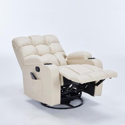 Poltrona do Papai Arcane G94 Reclinável com Massagem Aquecimento Pu Bege Gran Belo