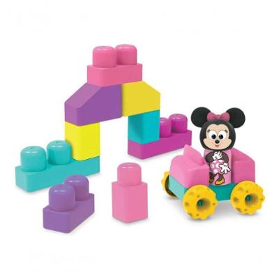Blocos de Montar Infantis Blocos Mágicos Minnie Educativos com 24 Peças para Crianças Elka