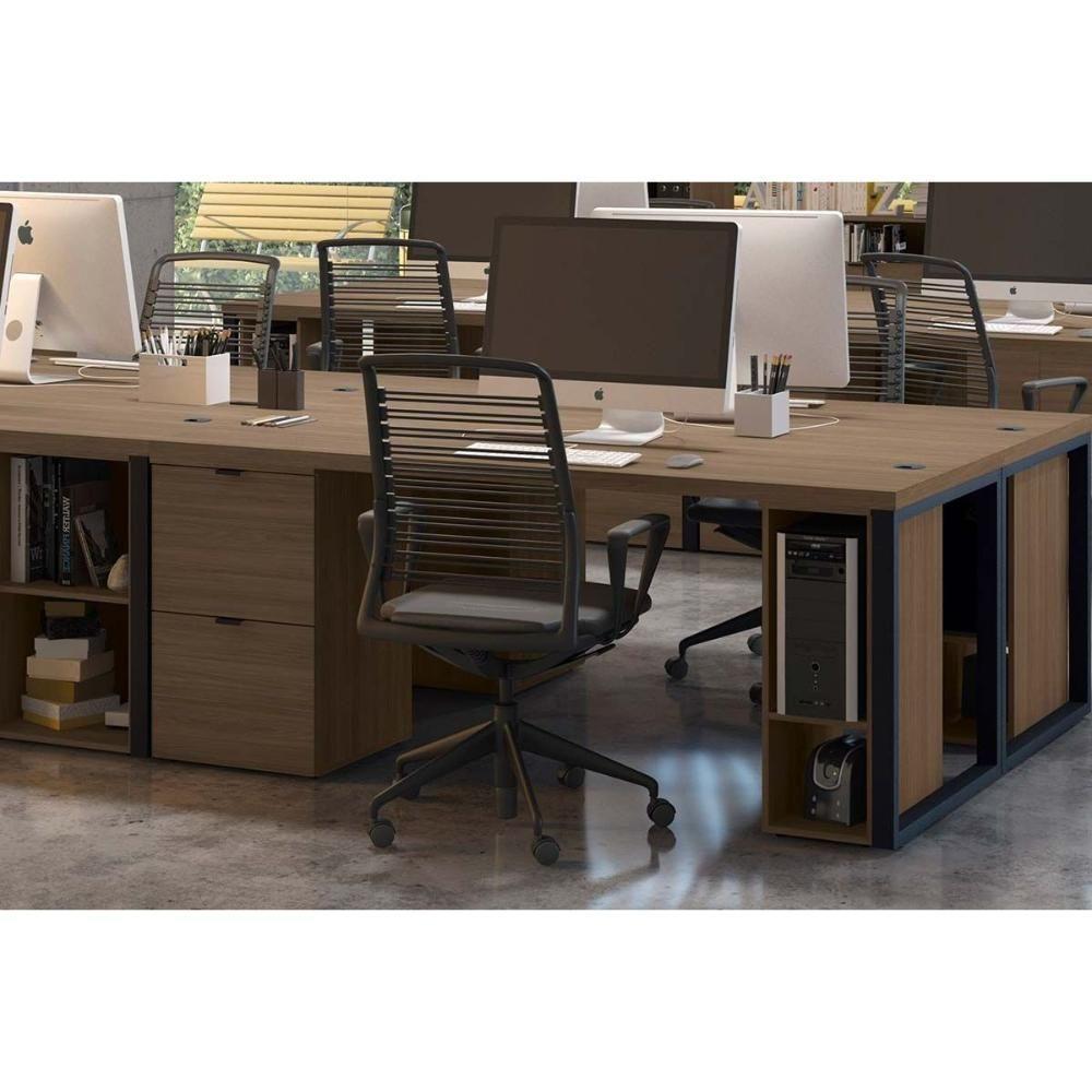 Gaveteiro p/ Escritório Frame F205 c/ 2 Gavetas e 1 c/ Chave Munique - Kappesberg - 2