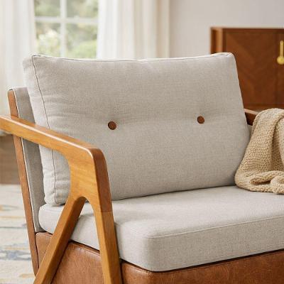 Almofada Decorativa Laura 36x60 em Linho Bege com Fibra Siliconada Clique & Decore