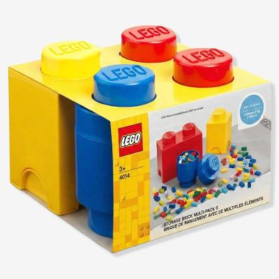 Kit Caixa Organizadora Lego Storage Brick para Brinquedos em Polipropileno Zonacriativa