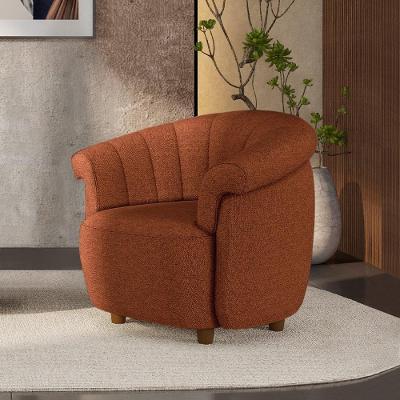Poltrona Decorativa Latvia G45 Linho com Espuma D26 Terracota Gran Belo