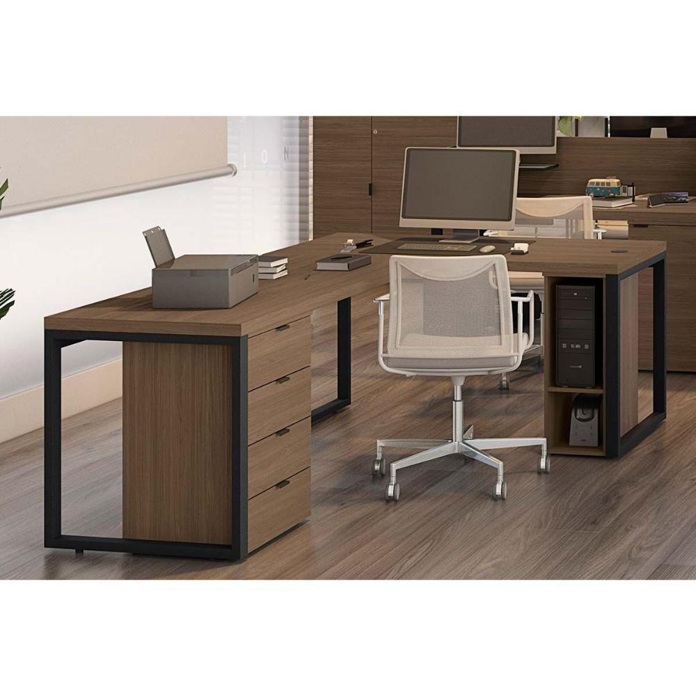 Gaveteiro p/ Escritório Frame F204 c/ 4 Gavetas Munique - Kappesberg - 5