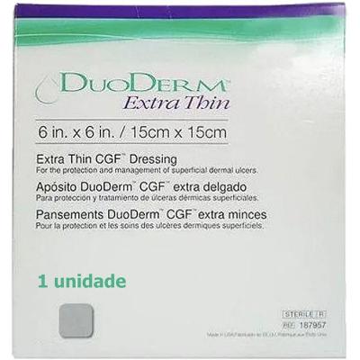 Curativo Hidrocolóide Convatec Duoderm Extra Fino para Proteção de Feridas 15cm X 15cm Unidade
