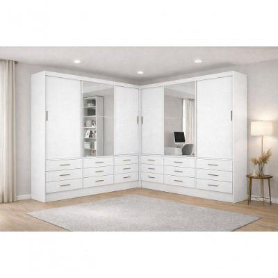 Closet Domus Plus 18 Gavetas 6 Prateleiras MDF-MDP 324cm Domus Parati