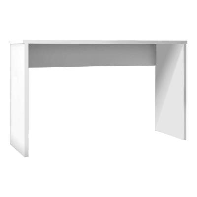 Mesa para Escritório Home Office Emma G47 sem Gaveta MDP 127cm Branco Gran Belo