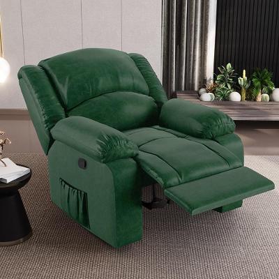 Poltrona Reclinável Madrid G23 Manual Pu Verde Musgo para Sala de Estar Gran Belo