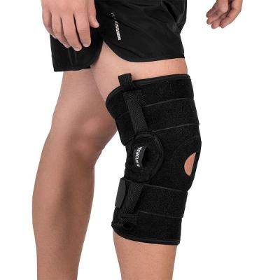 Órtese para Joelho Mercur com Dobradiças Metálicas Bilateral Neoprene Preto Tamanho GG
