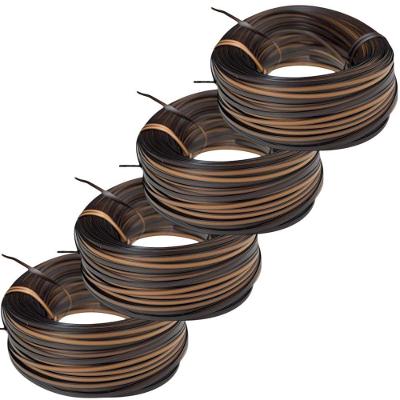 Fibra Sintética para Revestimento Junco 10mm Marrom 4 Rolos 450 Metros Trama Original