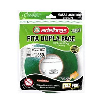 Fita Dupla Face 12mm X 20m Fixa Pro 200 para Fixação de Espelhos Adelbras