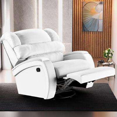 Poltrona Reclinável Kylie Glider G23 com Massagem Usb em Couro Sintético Branco Gran Belo