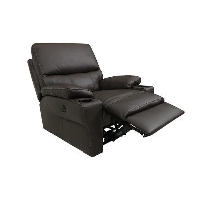 Poltrona Reclinável Elétrica Mia Power G40 Couro Marrom Capuccino Gran Belo