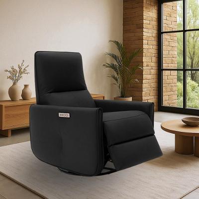 Poltrona Reclinável Elétrica Palace G43 Usb e Usb C Couro Preto Gran Belo