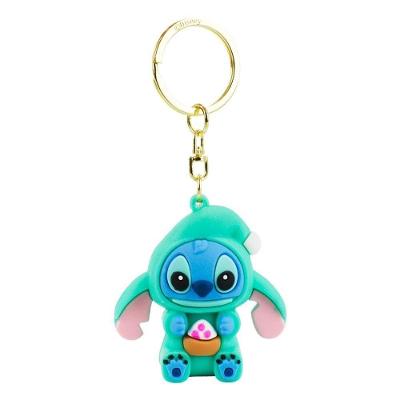 Chaveiro Disney Stitch Pijama Verde DYG002-ST7-D Silicone 5,5cm Infantil