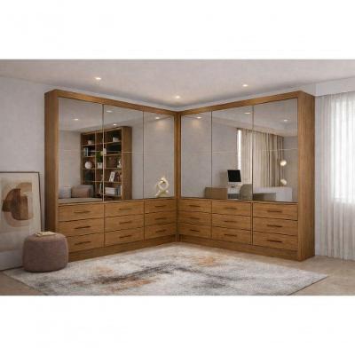 Closet Domus Premium 6 Portas 18 Gavetas 6 Prateleiras Grand Line Domus Parati