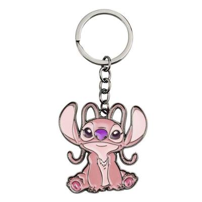 Chaveiro Disney Angel Stitch de Metal 5cm Ideal para Uso Diário e Coleção