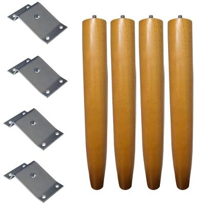Pé Palito para Móvel G75 - G59 Madeira Maciça Eucalipto 4cm Mel Gran Belo