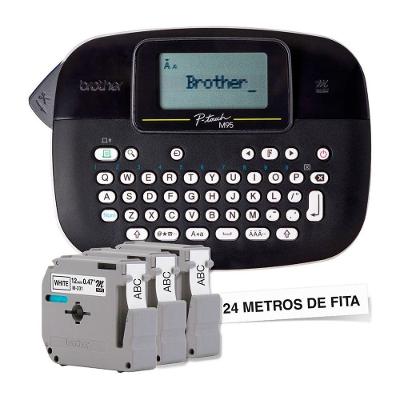 Rotulador Eletrônico Portátil PT-M95BKBP P-Touch Preto Brother