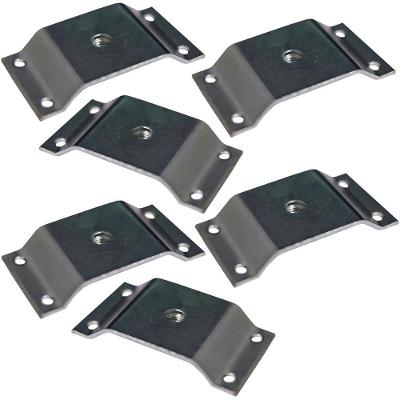 Chapinha para Fixação de Pés Palito Gran Belo G59 Aço Carbono Rosca 5-16 Zincado Kit 6