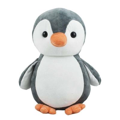 Pelúcia Pinguim Cinza 32cm para Decorar Quartos Presentear e Colecionar com Fofura