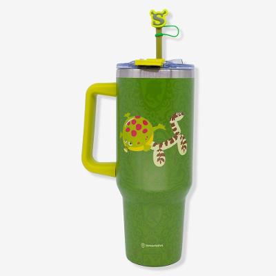 Copo Térmico Tumbler Shrek Lovers 1,15L Aço Inoxidável Parede Dupla Verde Universal