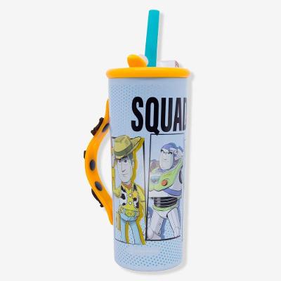 Copo Térmico Charms Personagens Toy Story 600ML Aço Inoxidável Azul Zonacriativa
