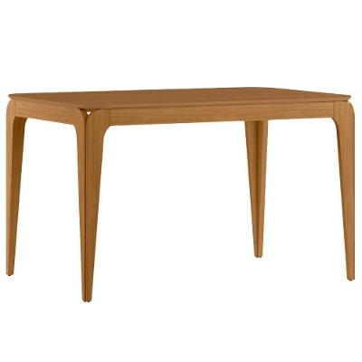 Mesa de Jantar Claris N01 4 Lugares Retangular Mdf 120cm Ypê Lyam Decor