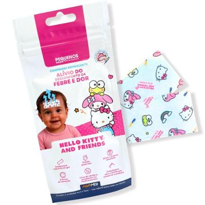 Compressa Refrescante em Gel Agpmed Hello Kitty And Friends para Alívio da Febre Infantil 2 Unidades