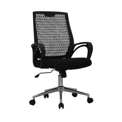 Cadeira de Escritório Office Kevin G56 Secretária Mesh Giratória Preto Gran Belo