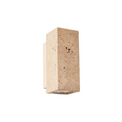 Arandela Tivo Ret 90007 16cm 1xGU10 Mármore Travertino Bivolt Nordecor Iluminação