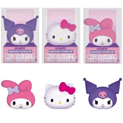 Apontador Leo & Leo Formato 3D Hello Kitty e Amigos com 1 Furo Unidade Sortido