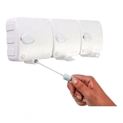 Varal Retrátil Automático Compacto 6 Metros 3 Módulos para Secagem de Roupas Até 6kg Maxeb
