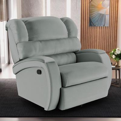 Poltrona Reclinável Kylie Glider G23 Manual com Massagem USB Couro Sintético Cinza Gran Belo