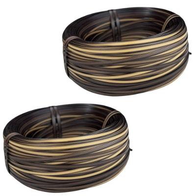 Fibra Sintética para Revestimento Junco 10mm 450 Metros Cappuccino Kit 2 Rolos Trama Original