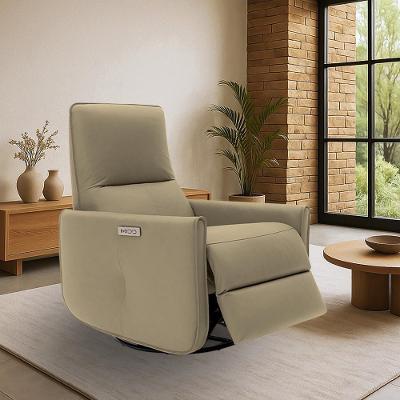 Poltrona Reclinável Elétrica Palace G43 Couro Cappuccino com Usb e Usb C Gran Belo