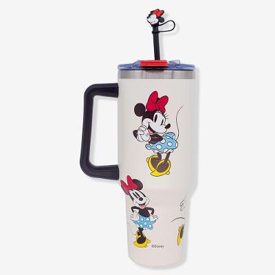 Copo Térmico Tumbler Minnie Mouse 1,15L Aço Inoxidável com Tampa Rosqueável Disney