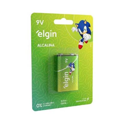 Bateria Alcalina 9 Volts Elgin para Dispositivos Eletrônicos de Alta Durabilidade e Eficiência