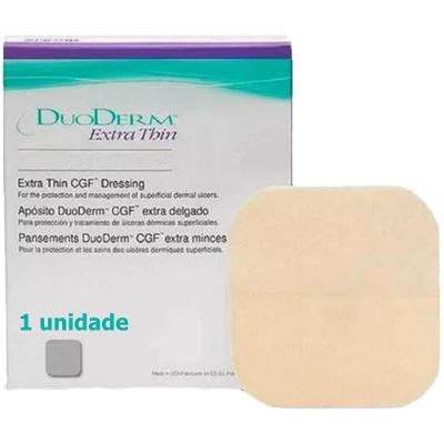 Curativo Hidrocolóide Convatec Duoderm Extra Fino Transparente para Feridas Secas 10cm X 10cm