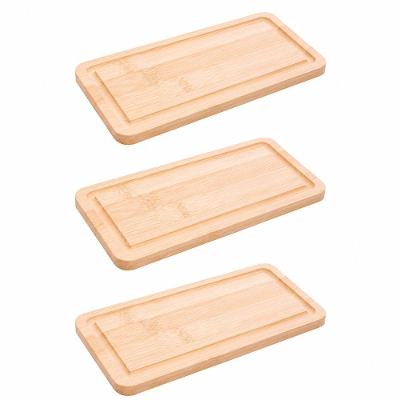 Kit Tábuas para Petisco Hire Bambu 3 Peças Ecológicas para Servir e Decorar Lyor