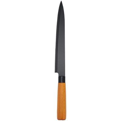 Faca Peixeira 8 Inox Premium Wood Black Cabo Madeira para Churrasco e Cozinha Tuut