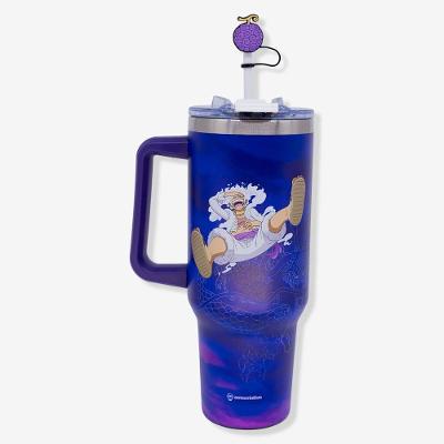 Copo Térmico Tumbler Monkey D. Luffy Gear 5 em Aço Inoxidável e Plástico com Parede Dupla One Piece