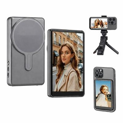 Tela Monitor de Selfie para Celular Cheguei BR Compatível com Smartphones 4K Ultra HD Cinza