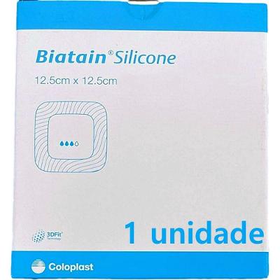 Curativo de Espuma de Poliuretano Coloplast Biatain 33436 para Feridas Exsudativas 12.5x12.5cm