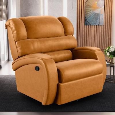 Poltrona Reclinável Kylie Glider G23 com Usb Corino Confortável Marrom Gran Belo