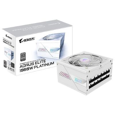 Fonte de Alimentação Atx 3.1 Aorus Elite Gp-ae1000pm Pg5 Ice 1000W Bivolt Preto Gigabyte